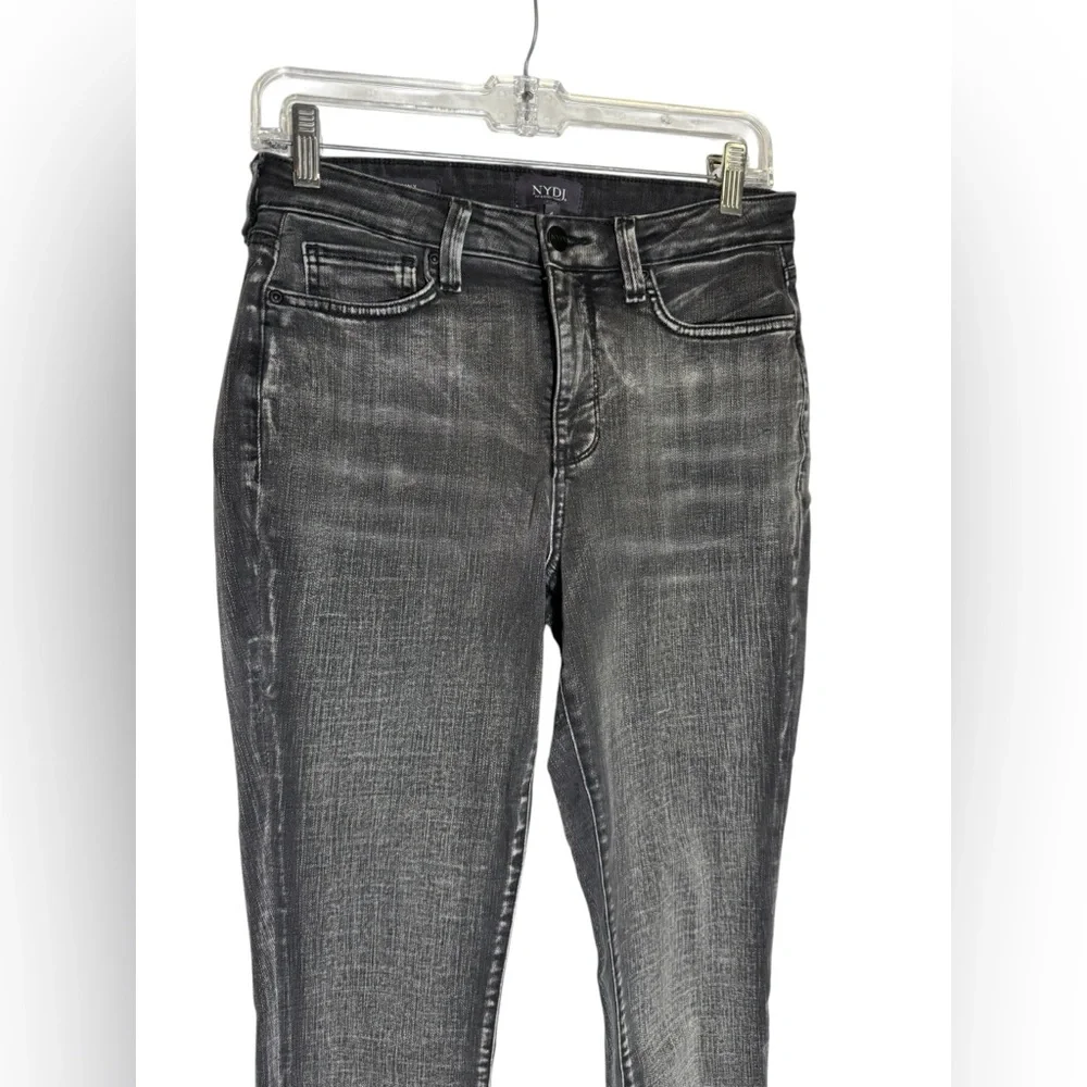 NYDJ Jeans Size 4 Women’s Ami Skinny High Rise Black‎ Faded Jeans 🖤🖤